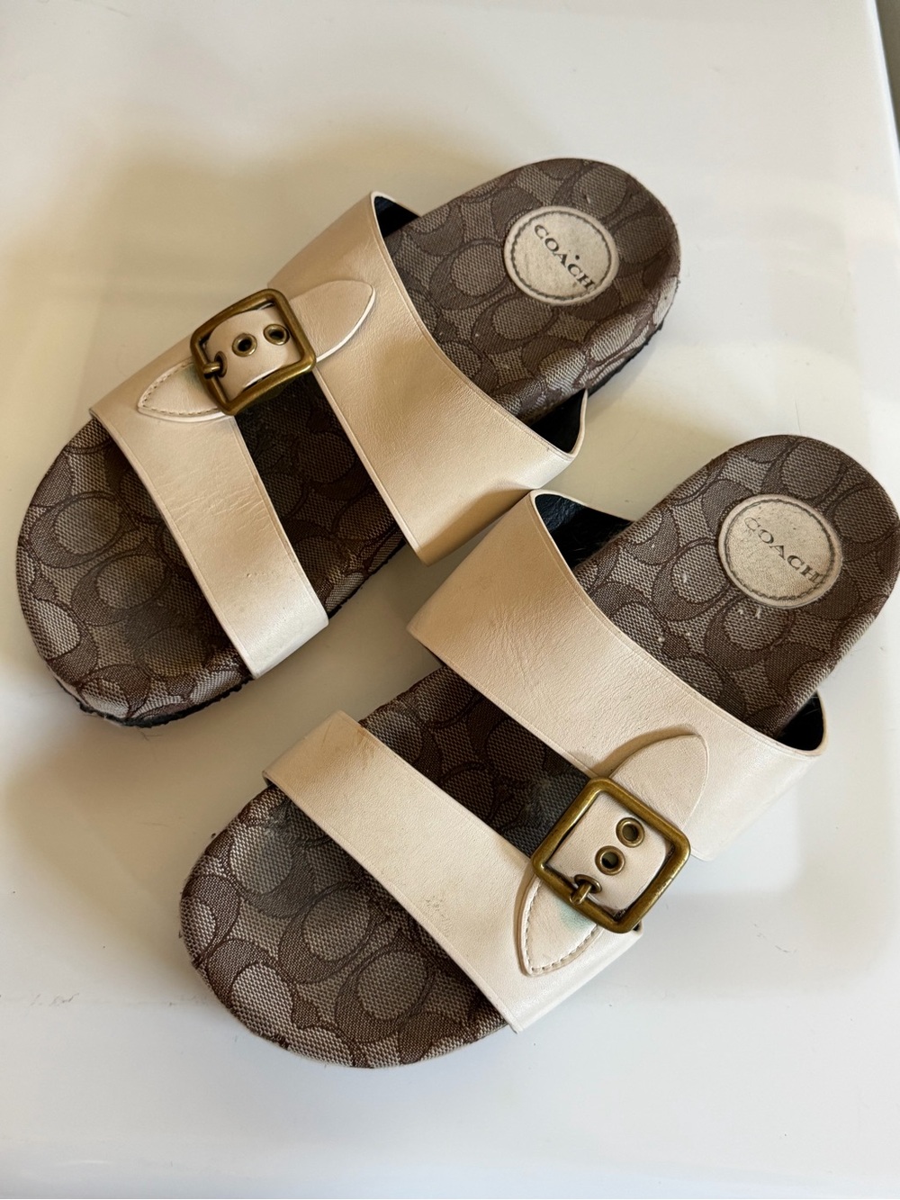 Coach Women's Addison Leather Sandals 38/8